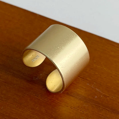 Anelli in argento sterling 925 per le donne Gioielleria raffinata geometrica Anello ampio scintillante regolabile per il regalo di compleanno della festa