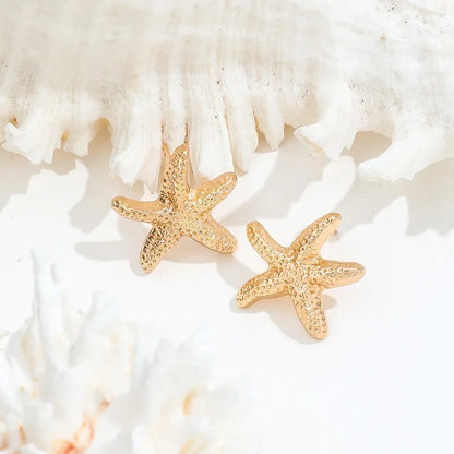 Boucles d'oreilles étoile de mer tendance pour femmes, idéales pour les vacances d'été et les fêtes sur la plage, bijoux personnalisés pour femme.