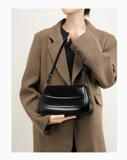 Borse di lusso Zency per donna, in vera pelle, stile francese, borsa a tracolla estiva da donna, borsa a spalla, borsa a tracolla sottobraccio.