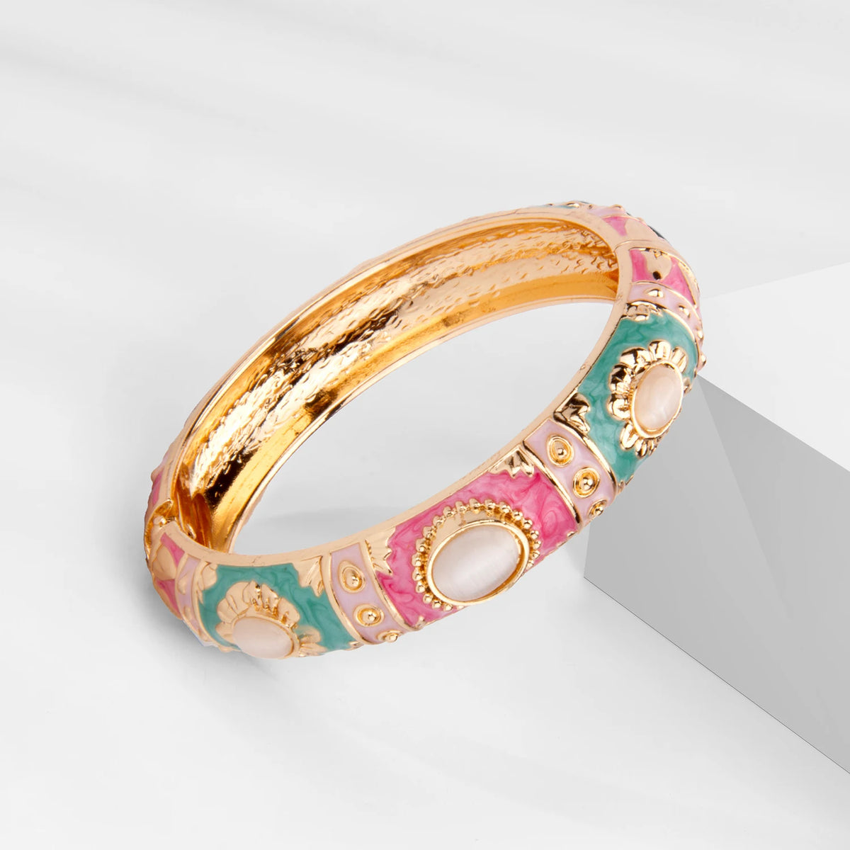 Bracelet en émail pour femmes, jonc à main hawaïen, indien, cloisonné, bijoux africains, bracelets de créateurs bohèmes pour femmes, cadeaux