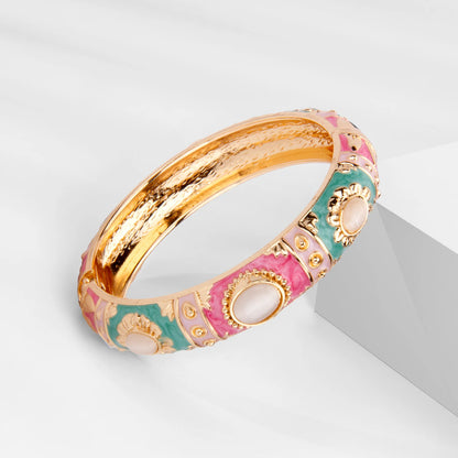 Bracelet en émail pour femmes, jonc à main hawaïen, indien, cloisonné, bijoux africains, bracelets de créateurs bohèmes pour femmes, cadeaux