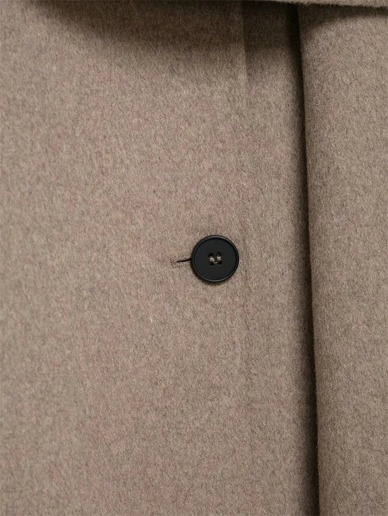 Cappotto da Donna 2026 Nuova Giacca Corta Invernale Autunnale alla Moda con Sciarpa Decorativa, Capispalla Elegante e Chic per Signora