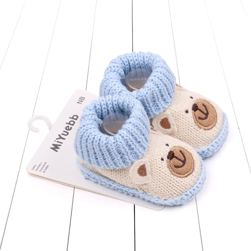 Pudcoco Scarpine in maglia per neonati, calzini morbidi e comodi, scarpe da passeggio per i primi passi, per neonati maschi e femmine