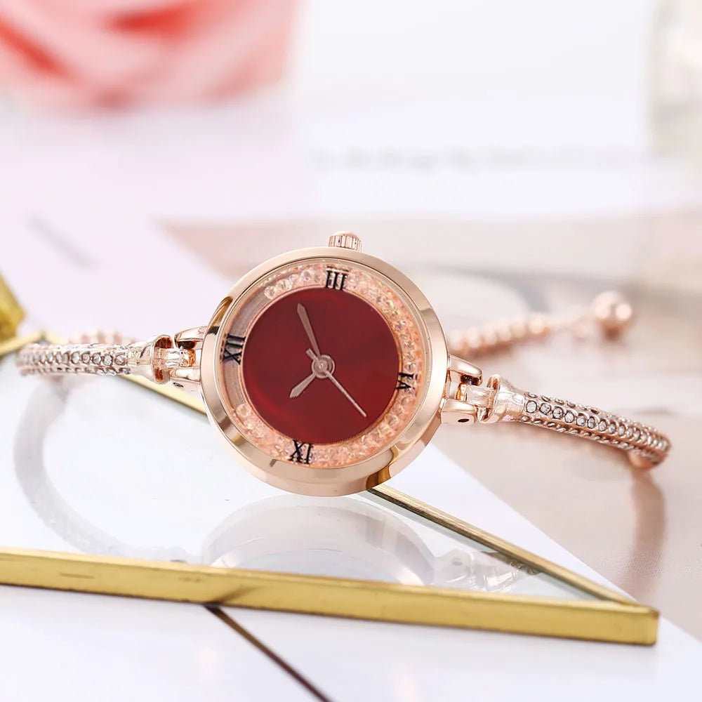 Orologio da donna alla moda con cinturino fine, orologi analogici al quarzo femminili, orologio Relojes