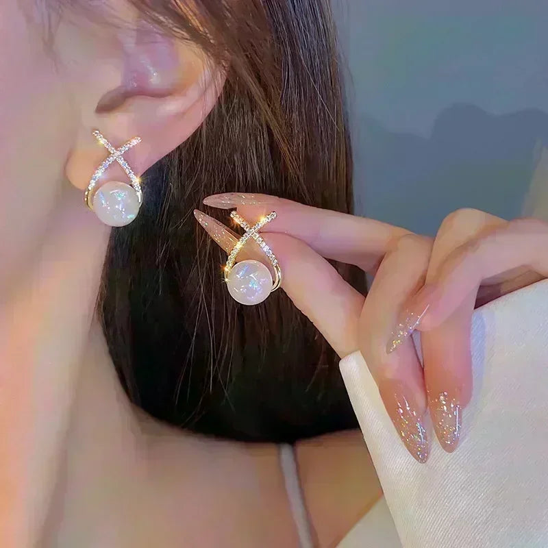 Orecchini di design combinato a doppio strato con rombo geometrico per le donne, moda semplice, accessorio quotidiano, gioielli per feste, regali di compleanno