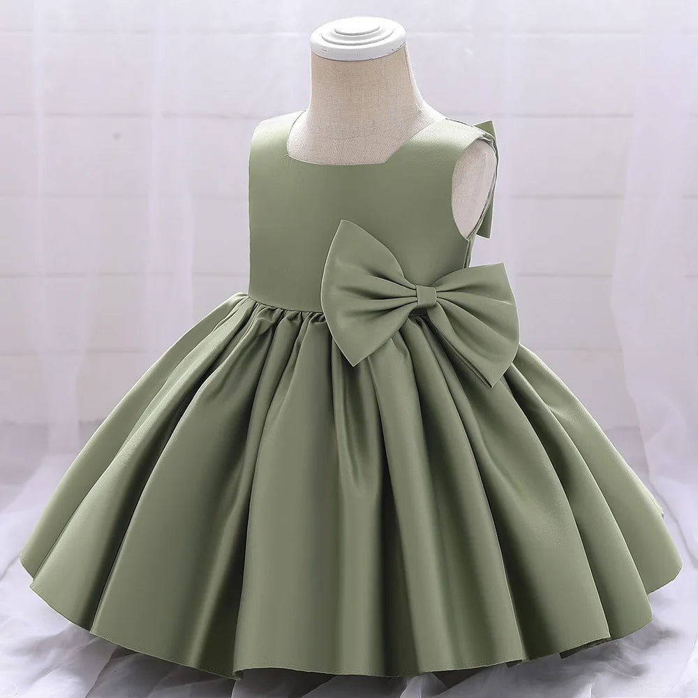 Fiore neonate matrimonio compleanno Bownot abiti abbigliamento bambino bambini principessa abito da ballo abito Costume abiti per 1-10 anni