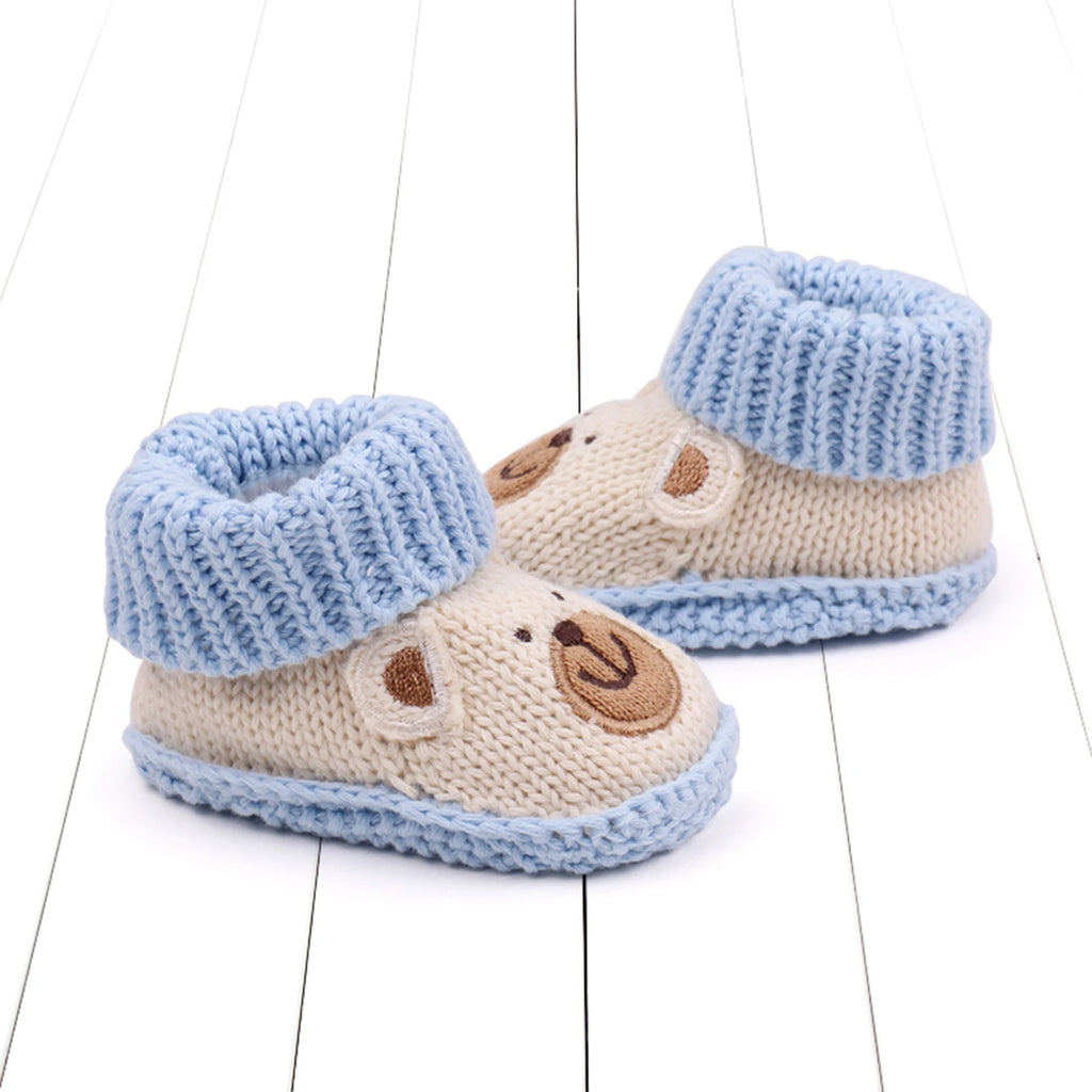 Pudcoco Scarpine in maglia per neonati, calzini morbidi e comodi, scarpe da passeggio per i primi passi, per neonati maschi e femmine