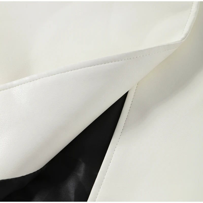 Cappotto da donna ampio a tinta unita, a maniche lunghe, con collo alto, top corto, moda estiva autunnale 2026, capospalla femminile streetwear