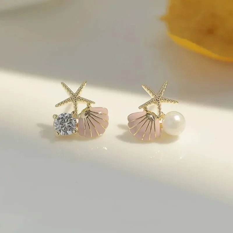 Nuovi orecchini a bottone in argento antico con personalità di conchiglia stereo gotica per uomo donna Ognissanti gioielli punk regalo accessorio per le vacanze