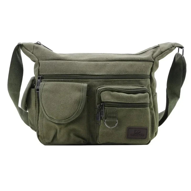 Borsa a Tracolla in Tela da Uomo, Borsa Casual da Viaggio, Borsa Messenger di Lusso, Borsa a Mano di Alta Qualità, Borsa da Petto alla Moda
