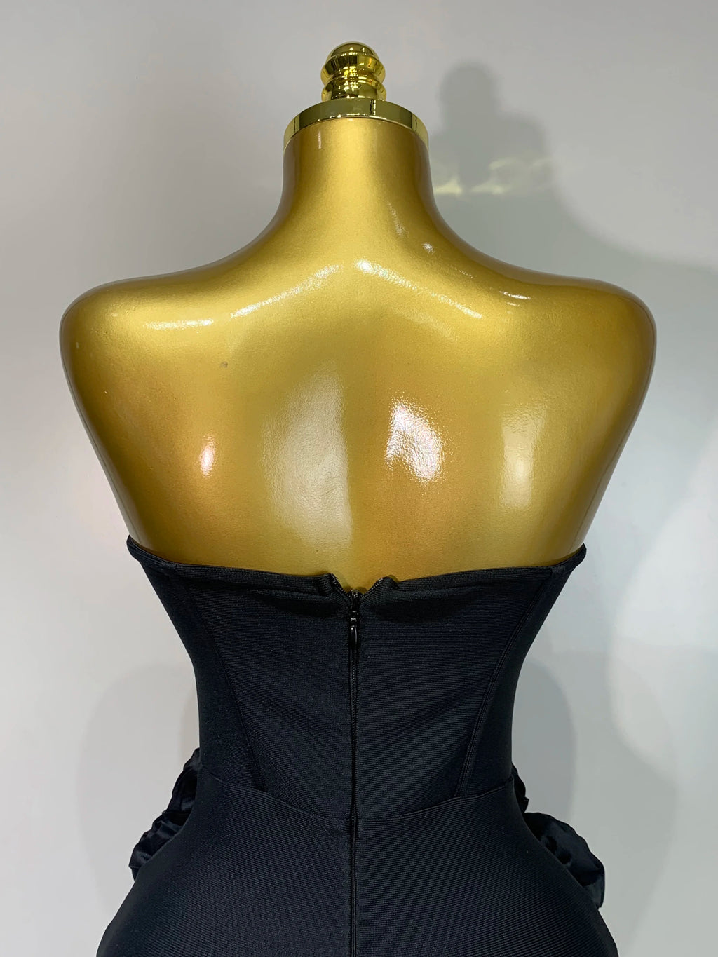 2025 Le più nuove donne sexy senza spalline backless fiore rosso vestito dalla fasciatura midi Celebirty eleganti abiti da sera per feste di compleanno