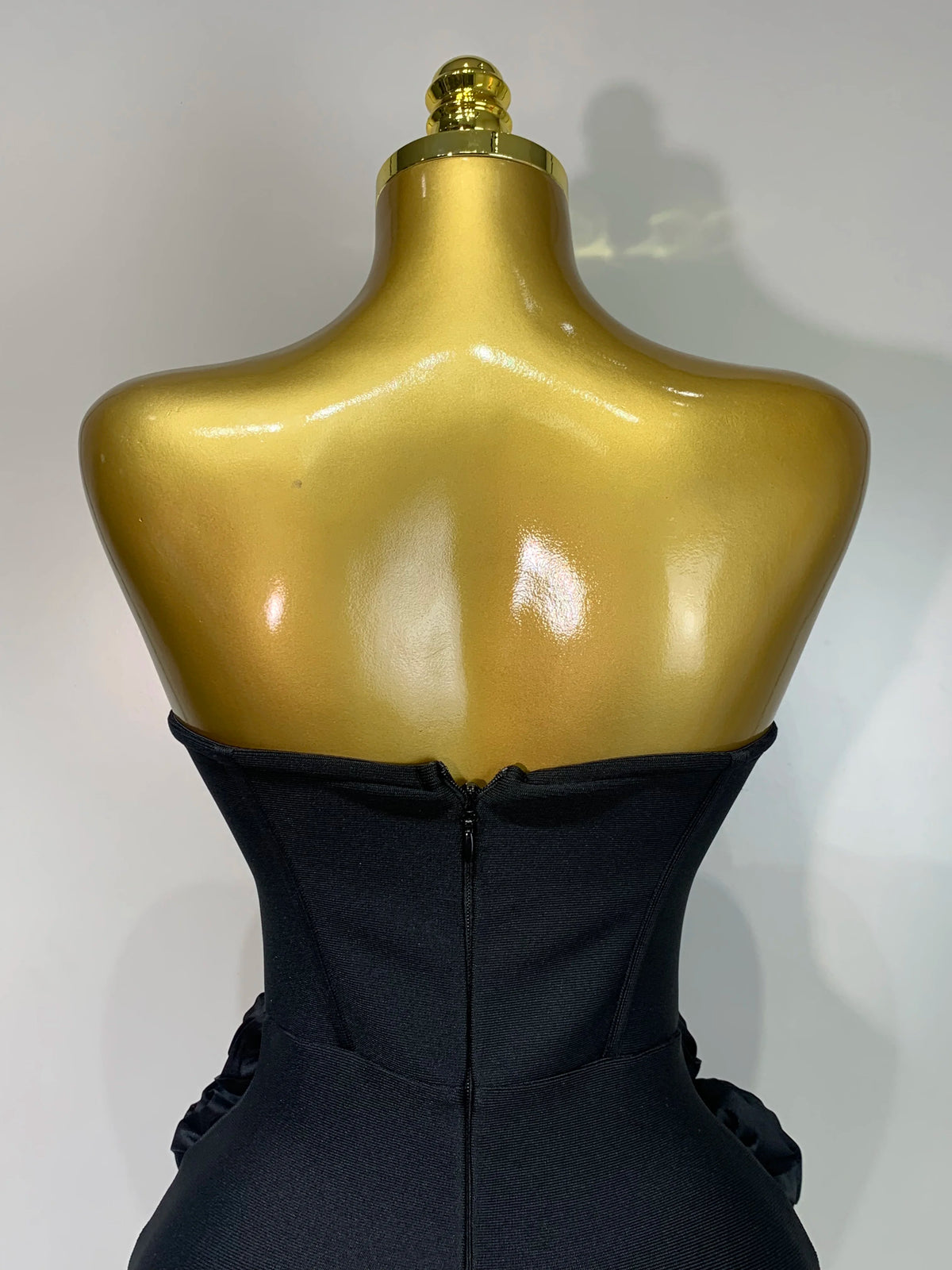2025 Le più nuove donne sexy senza spalline backless fiore rosso vestito dalla fasciatura midi Celebirty eleganti abiti da sera per feste di compleanno