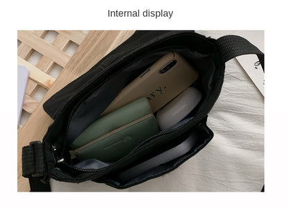 Borsa a tracolla per studenti con collage casual Borsa piccola da donna Borsa a tracolla in tela per donna Borse a tracolla con stampa Bolsas Sac