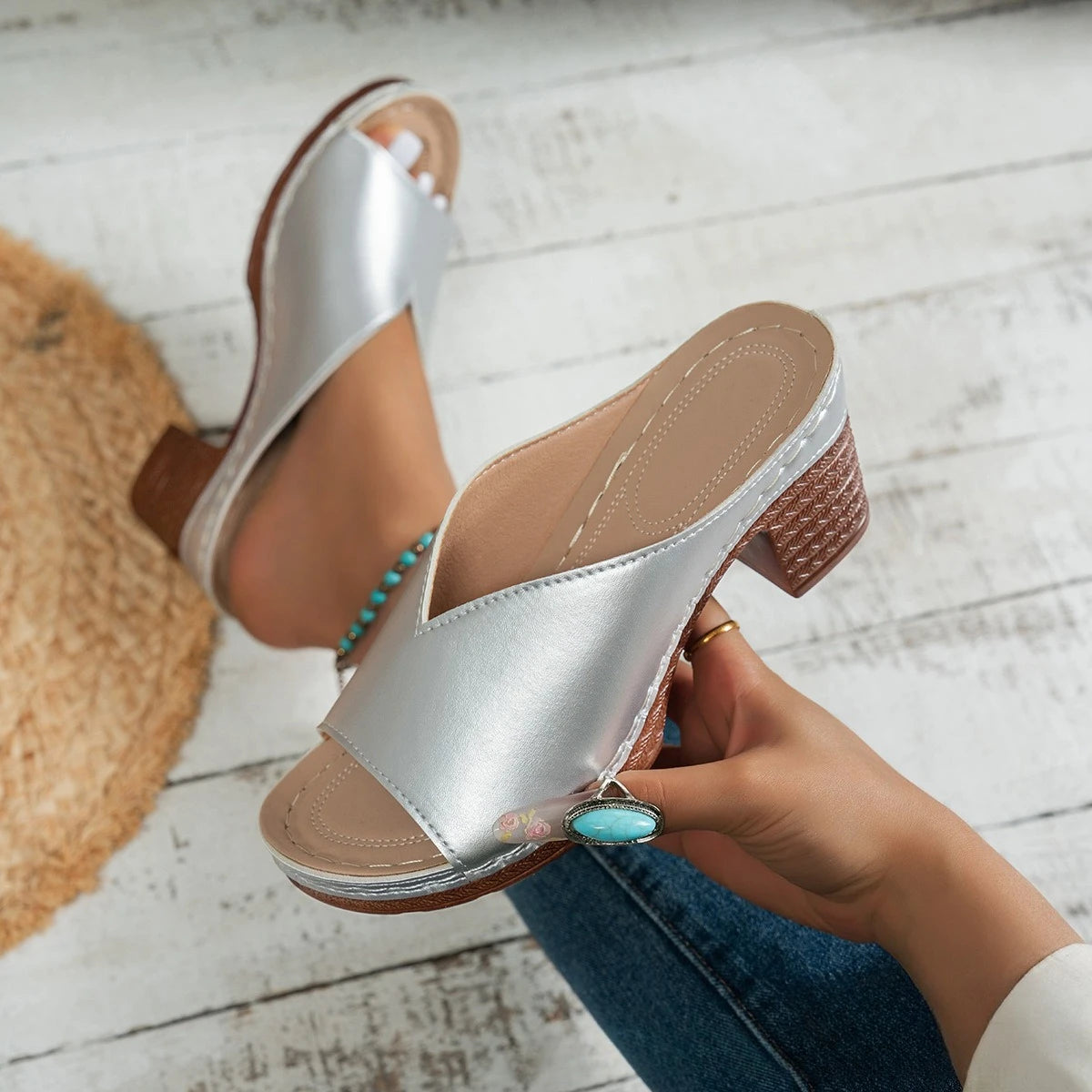 Damensandalen Sommer 2025 High Heels Sandalen Damen Peep Toe Schuhe Damen Sommerschuhe Damen High Heel Hausschuhe Luxus High Heel Schuhe
