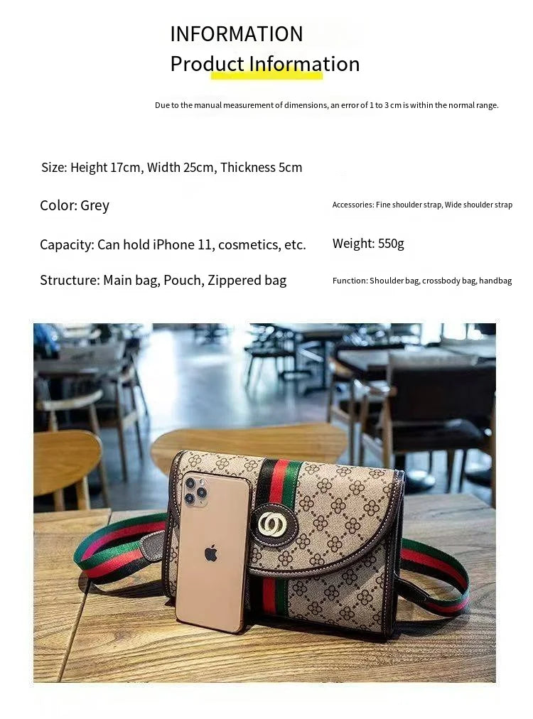 Ins bag borsa da donna estiva nuovo stile borsa da donna di fascia alta, versatile da donna di nicchia, famosa borsa a tracolla a spalla singola su Internet