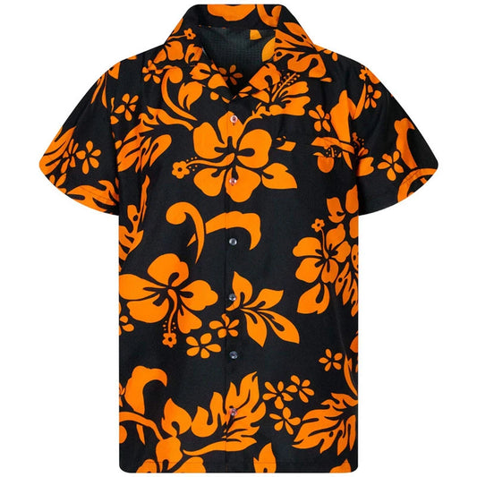 Camicia da uomo con risvolto estivo a maniche corte motivo hawaiano personalizzato stampa 3D lavoro casual quotidiano vacanza design confortevole