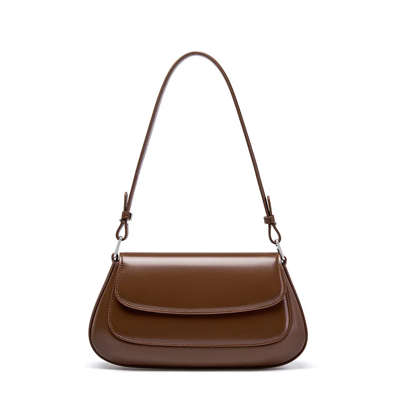 Borse di lusso Zency per donna, in vera pelle, stile francese, borsa a tracolla estiva da donna, borsa a spalla, borsa a tracolla sottobraccio.