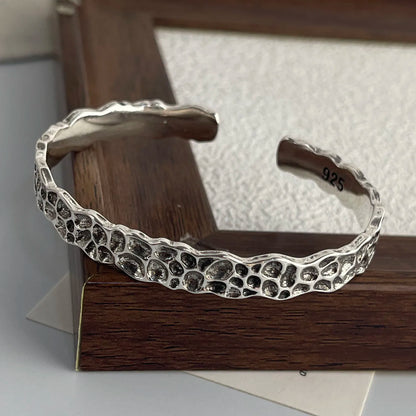 925 Sterling Silver Bracelets for Women Chain Accessories Trend Vintage Simple Rose Flower Pendant Party Jewelry Gift