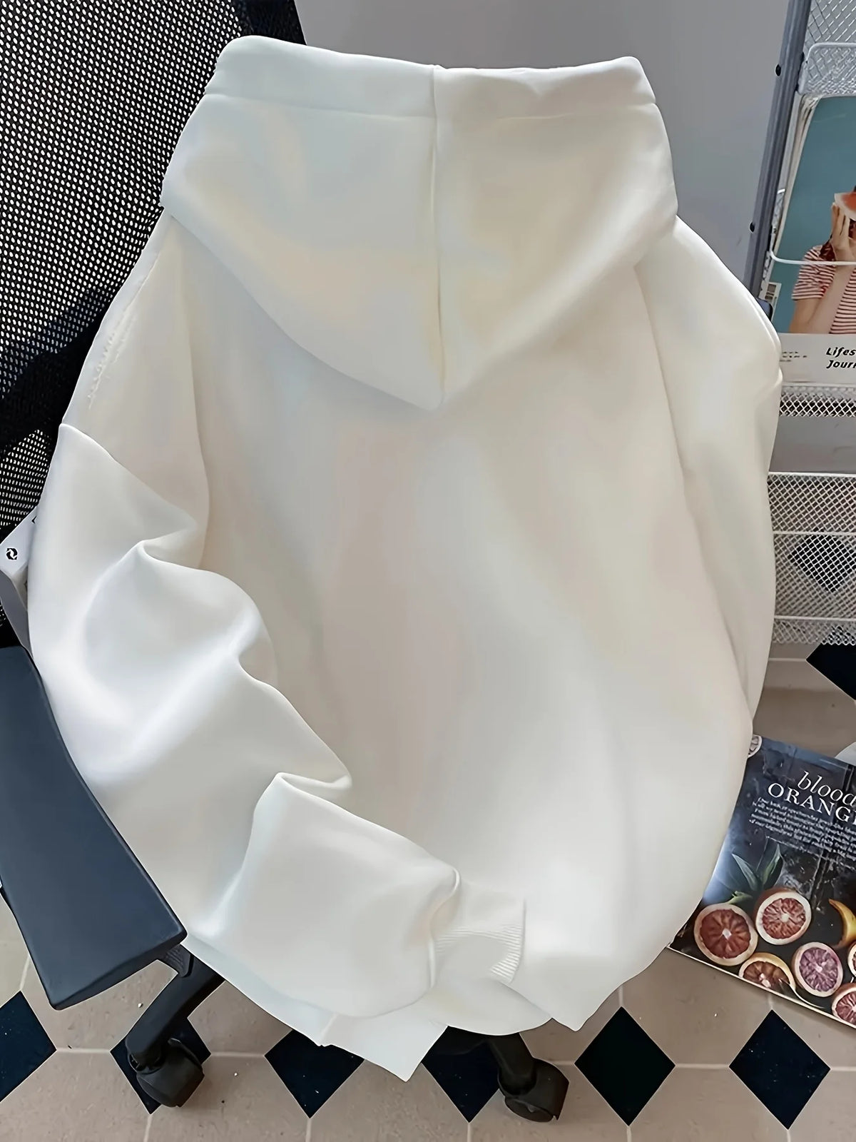 Felpa con cappuccio autunnale e invernale con stampa coreana, stile casual multifunzionale, facile da indossare, adatta per il pendolarismo.