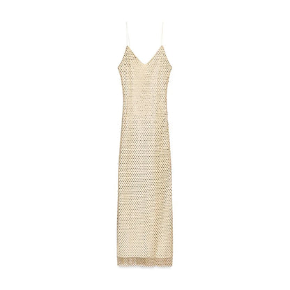 Abito corto senza maniche scintillante da donna con tutti i strass Abiti sexy senza spalline alla moda per donna Estate Nuovo outfit streetwear