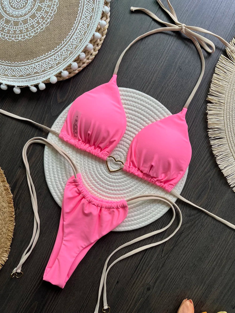 2026 Micro Bikinis Push Up Maillots de Bain Femme Maillots de Bain Sexy Ensemble Bikini Brésilien String Biquini Maillot de Bain Imprimé Vêtements de Plage d'Été