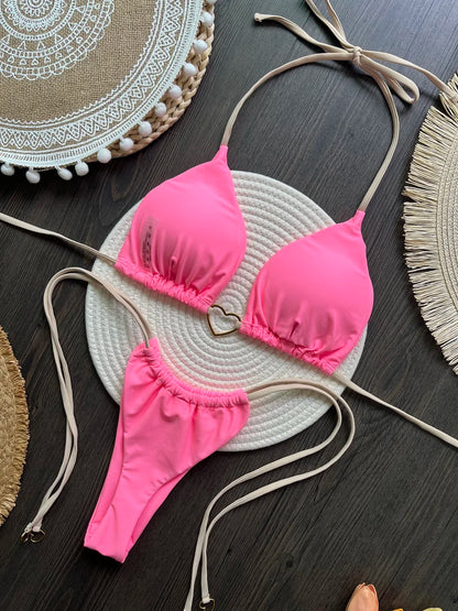 2026 Micro Bikinis Push Up Maillots de Bain Femme Maillots de Bain Sexy Ensemble Bikini Brésilien String Biquini Maillot de Bain Imprimé Vêtements de Plage d'Été