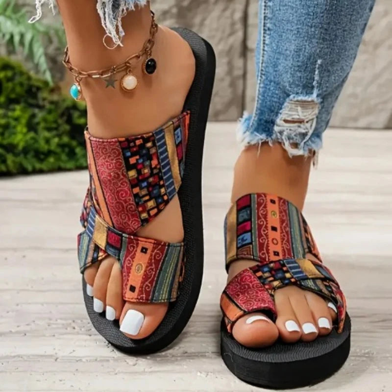 Nuovi sandali estivi da donna con punta aperta, leggeri e comodi, modello fish mouth, perfetti per la spiaggia.