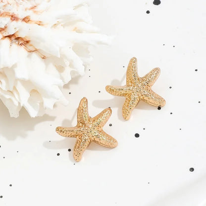 Boucles d'oreilles étoile de mer tendance pour femmes, idéales pour les vacances d'été et les fêtes sur la plage, bijoux personnalisés pour femme.