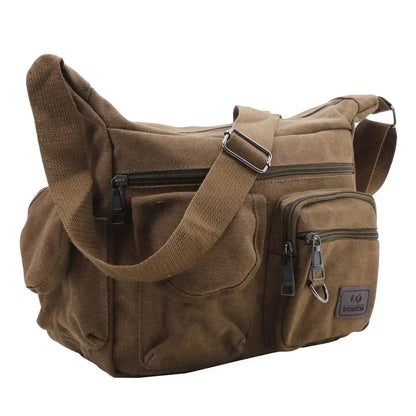 Borsa a Tracolla in Tela da Uomo, Borsa Casual da Viaggio, Borsa Messenger di Lusso, Borsa a Mano di Alta Qualità, Borsa da Petto alla Moda