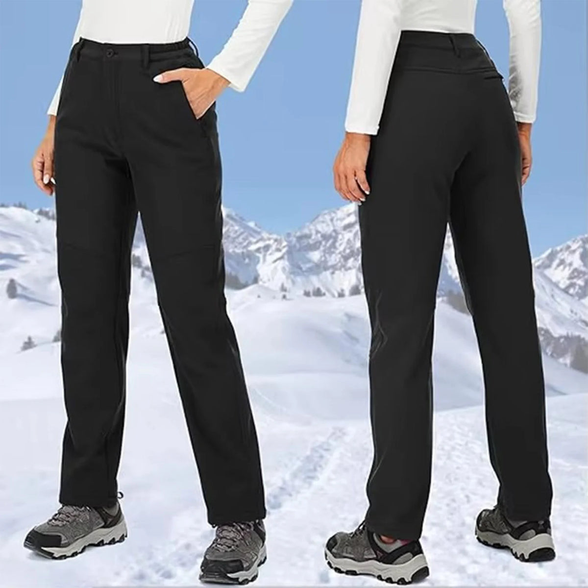 I pantaloni invernali da donna sono caldi, impermeabili, antivento, campeggio, viaggi all'aperto, alpinismo, ciclismo, pantaloni sportivi