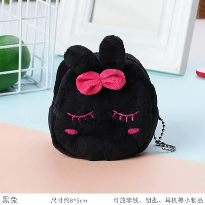 Cartone animato animale ragazzi portamonete in peluche bambini portamonete con cerniera custodia portaoggetti simpatici animali portafogli donna mini borsa regalo per bambini