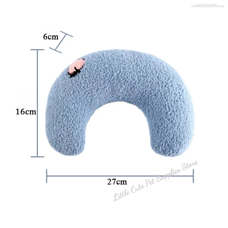 Pet Piccolo cuscino Moda Protezione per il collo Sonno profondo Cucciolo Gattino Cuscino a forma di U Cane Gatto Poggiatesta Cuscino per dormire Forniture per animali domestici