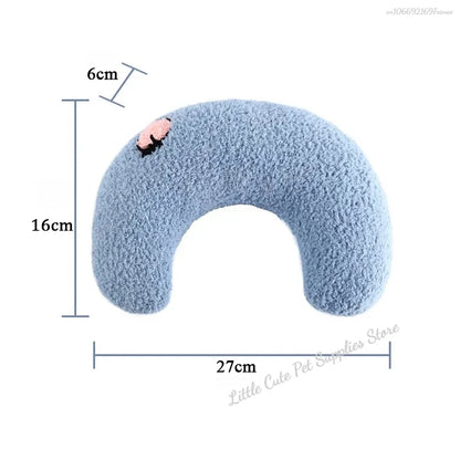 Pet Piccolo cuscino Moda Protezione per il collo Sonno profondo Cucciolo Gattino Cuscino a forma di U Cane Gatto Poggiatesta Cuscino per dormire Forniture per animali domestici