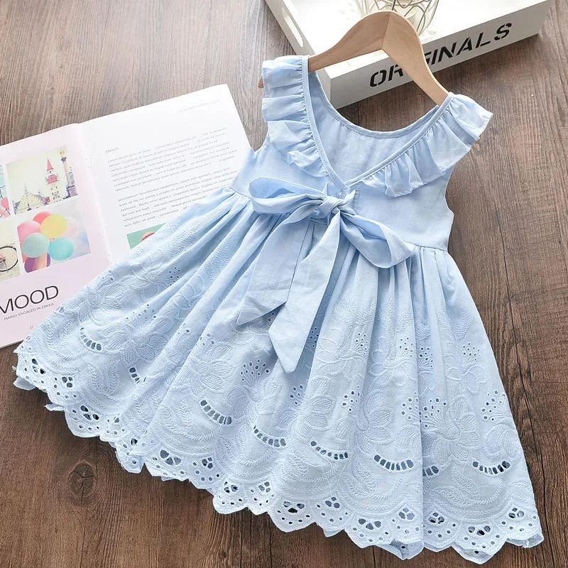 Bear Leader Ragazze Abiti Eleganti 2024 Nuova Estate Bambini Costumi Del Partito Della Ragazza Floreale Principessa Abiti Bambini Abiti Abbigliamento