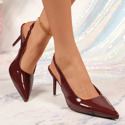 Sandales d'été élégantes à talons hauts et pointus, sexy et tendance, neuves et confortables, chaussures pour femmes grande taille, meilleures ventes