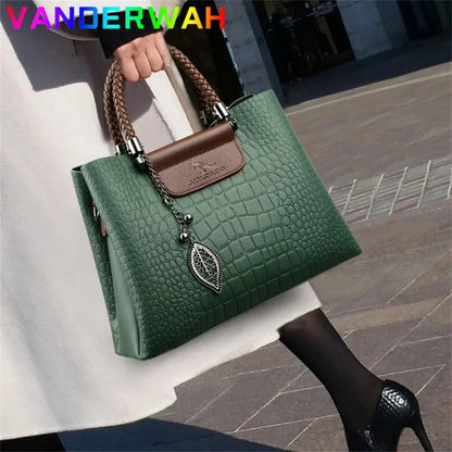 Borse di lusso in morbida pelle Borse da donna Designer 3 strati Borsa a tracolla con tracolla Sac Borsa da donna per lo shopping di grande capacità
