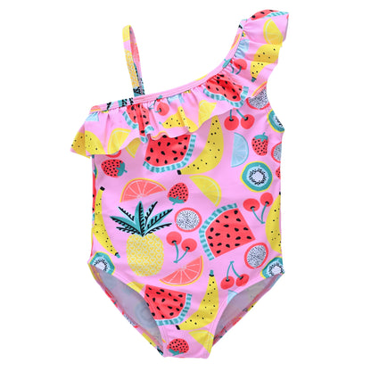 Kavkas Summer Girls costume da bagno da 9 M a 6 anni costume da bagno caldo stampato floreale per bambini costumi da bagno per bambini di un pezzo per bambini