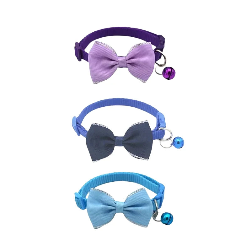 Collari per animali domestici nuovi collari per campane con fiocco per animali domestici collari per gatti carini forniture per animali domestici strumento per vestire animali domestici regolabile multicolore accessori per an