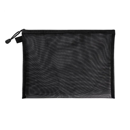 Borsa per penne in rete con cerniera trasparente in nylon Borse per file per studenti Borsa speciale per garza in rete per esame Custodia per trucco per cosmetici in rete per i viaggi