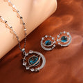 Collana di lusso leggera in acciaio al titanio con serie Star per donna, colore oro, pianeta, luna, astronauta, collane con ciondolo, gioielli, regali
