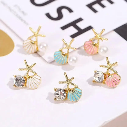 Nuovi orecchini a bottone in argento antico con personalità di conchiglia stereo gotica per uomo donna Ognissanti gioielli punk regalo accessorio per le vacanze