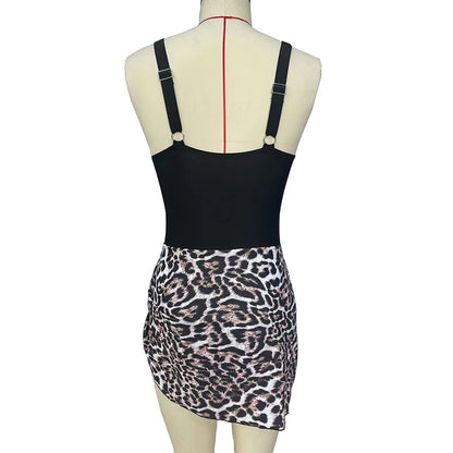 Women's High Waist Skirted One Piece Swimsuit Nylon Spandex Slimming Tummy Control with Padded Cups for Swimming Water Sports