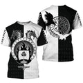 L'ultimo simbolo vichingo 3D stampato abbigliamento oversize estivo manica corta da uomo da strada comoda maglietta Hip Hop Harajuku Top