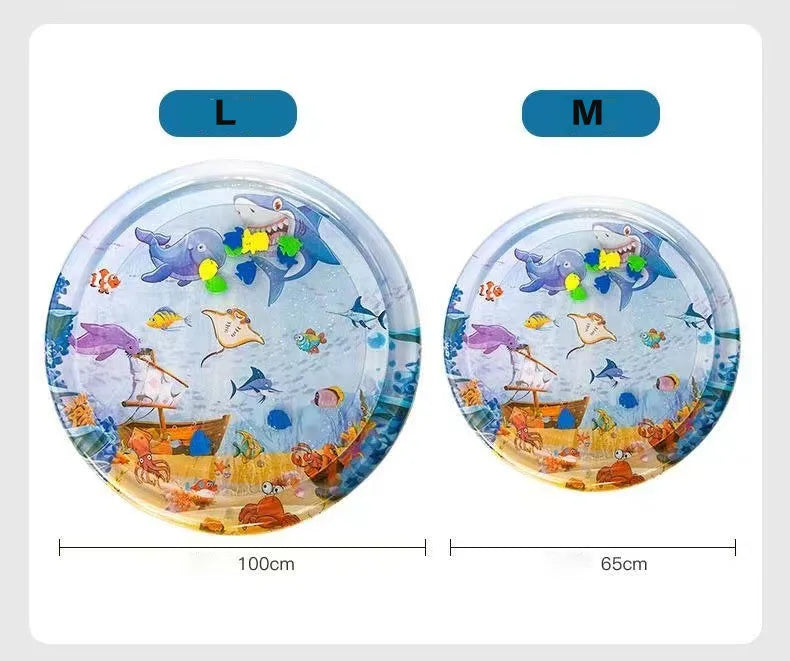 Tappetino per acqua sensoriale mare oceano Tappetino per acqua gonfiabile addensato per forniture per animali domestici per gatti Tappetino rinfrescante per pulizia Accessori estivi per animali domestici per gatti