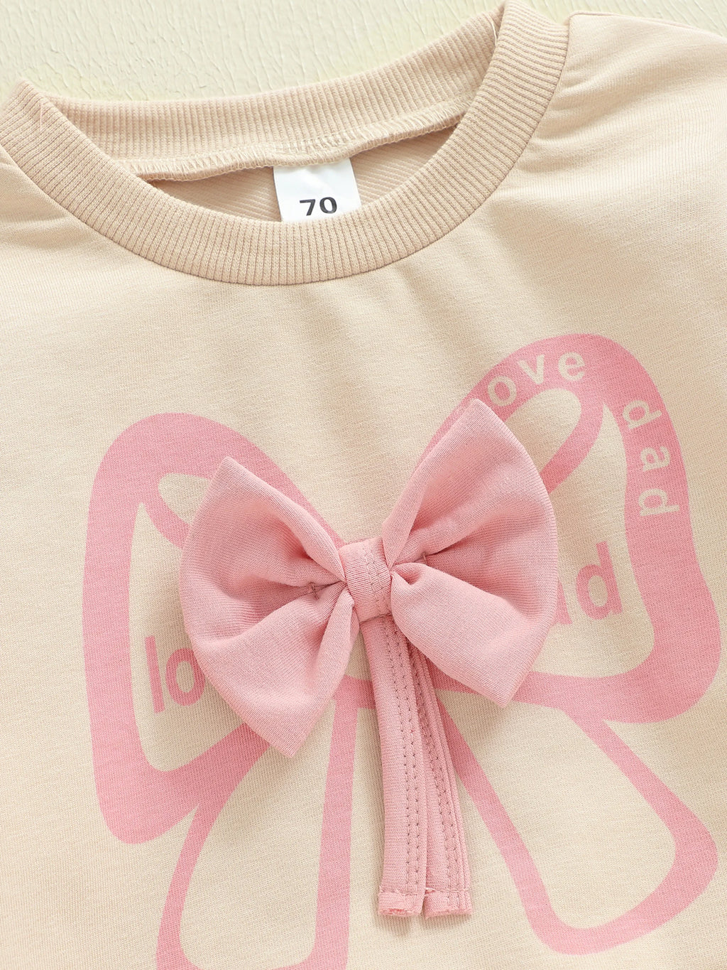 Citgeett Primavera Bambino Ragazza Autunno Abiti Fiocco Stampa Manica lunga Pullover con volant Pantaloni in vita elastica Set di vestiti