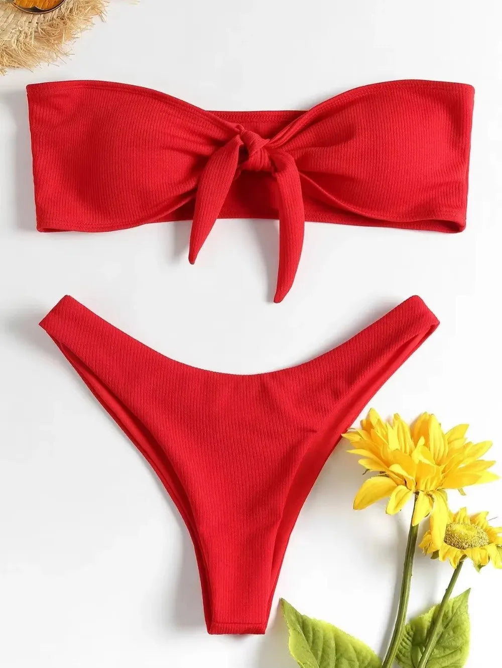 Sexy Bikinihose Damen 2025 Bademode Low Waist Slip Einfarbig Thong Strandmode Brasilianischer Badeanzug Sommer