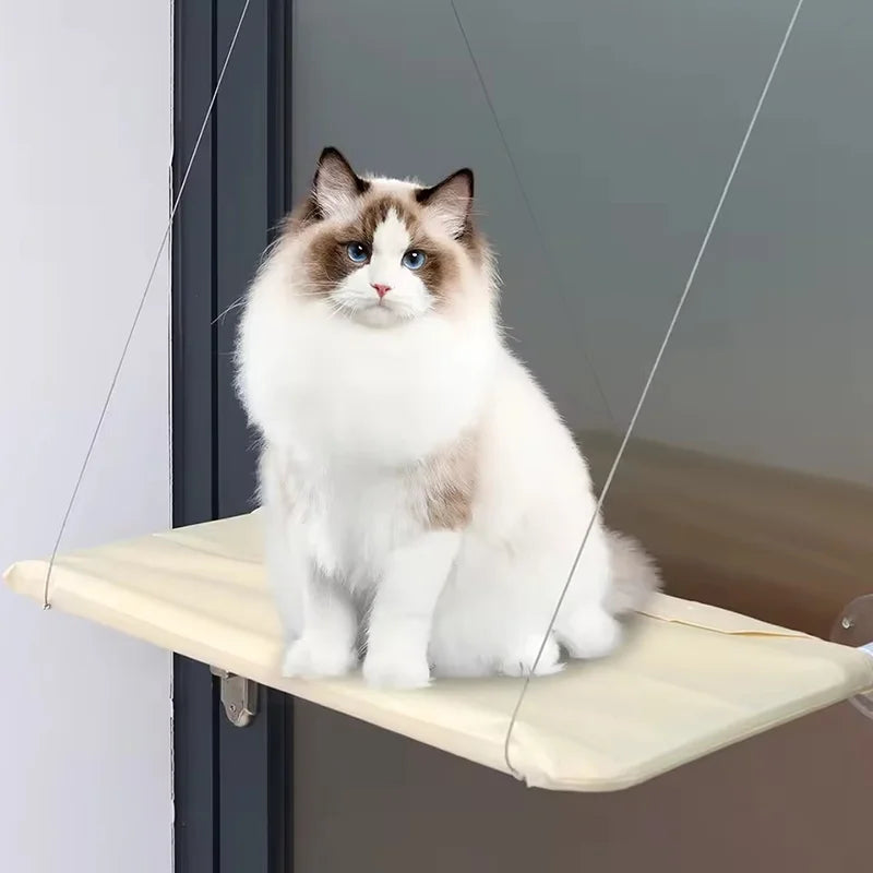 Amaca invernale per gatti, appendiabiti per finestra, lavabile, staccabile, per animali domestici, con ventosa, per gatti che dormono, morbidi e confortevoli, forniture per animali domestici
