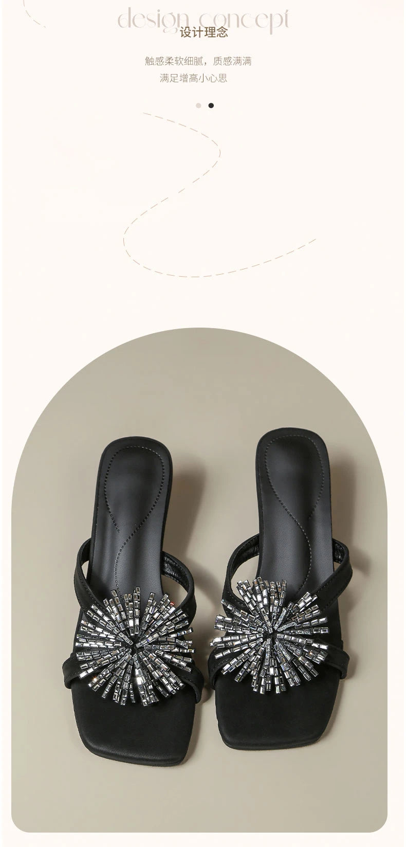 Damen-Sommersandalen 2026 Neue High-End-Outdoor-Trend-Strass-Sandalen mit klobigem Absatz