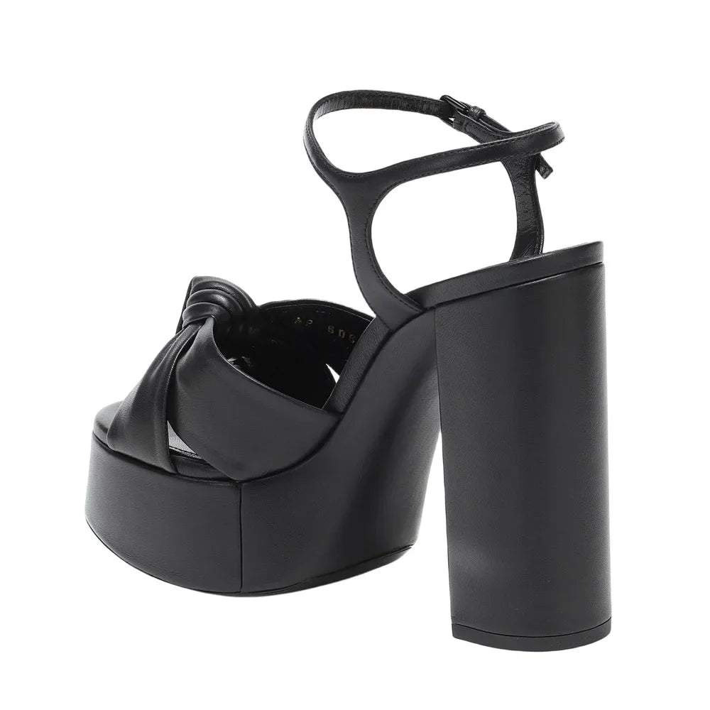 2025 Estate nuova piattaforma d'acqua con fondo spesso sandali da donna con tacco alto spesso sandali moda sexy europei e americani