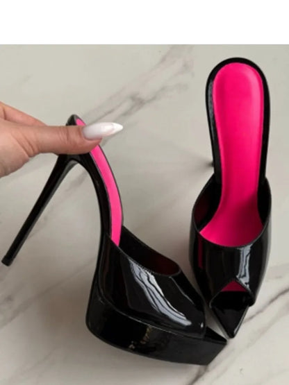 Sandali Estivi da Donna 2026 con Punta Aperta e Tacco a Spillo, Eleganti Scarpe da Ballo e da Cerimonia